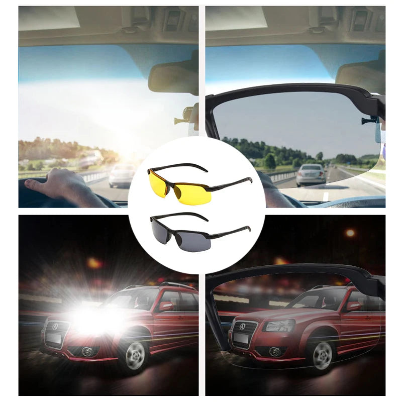 Night Sun Glasses Adult Eyewear Driving Yellow Glasses Day Night Glasses Sunglasses Outside Fashion Anti-UV Polarized