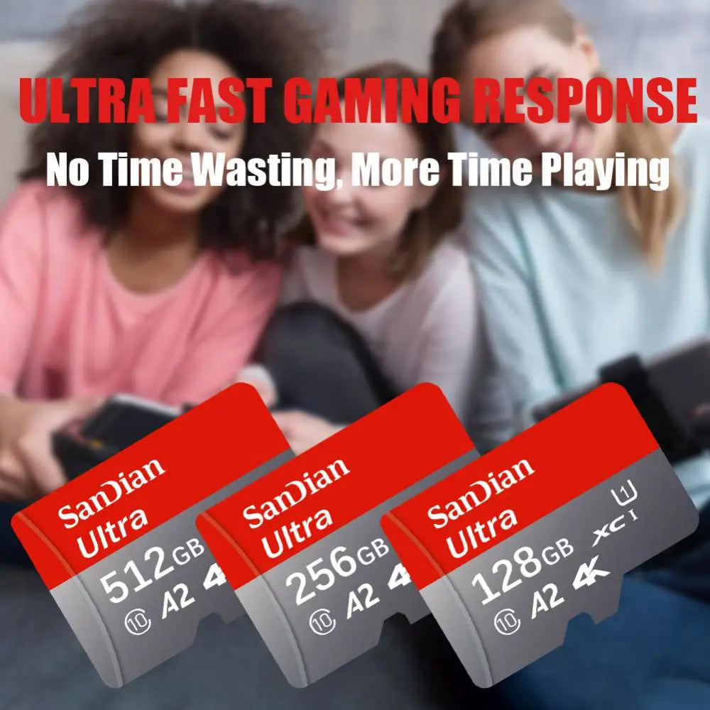 Original SD Card 2T 1T Large Capacity Memory Cards Micro TF sd Card 512GB High Speed Flash Card for PC/Desktop/Mac/Cameras