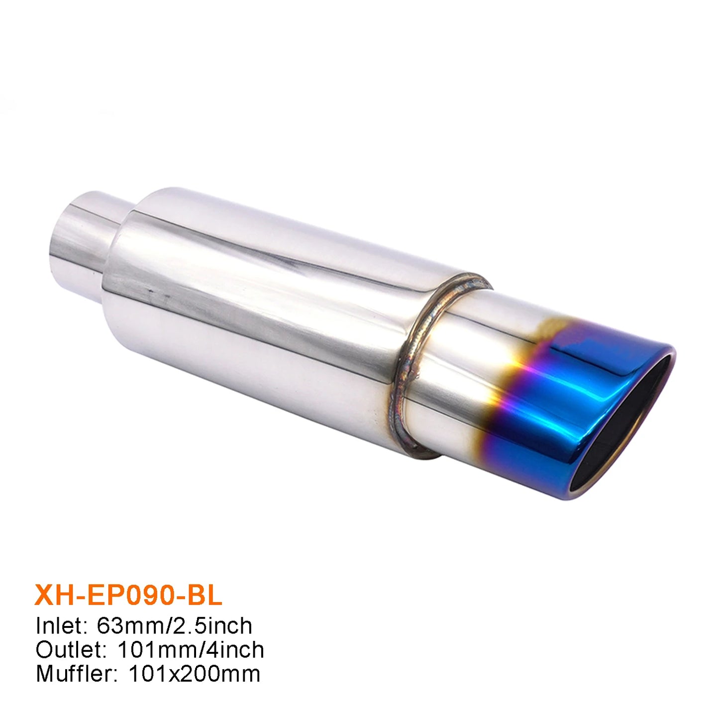 Exhaust Tip Car Escape Exhaust Systems 63MM Auto Racing Sport Muffler Turbo Sound Boost Tips Modification Accessories 2.5Inch