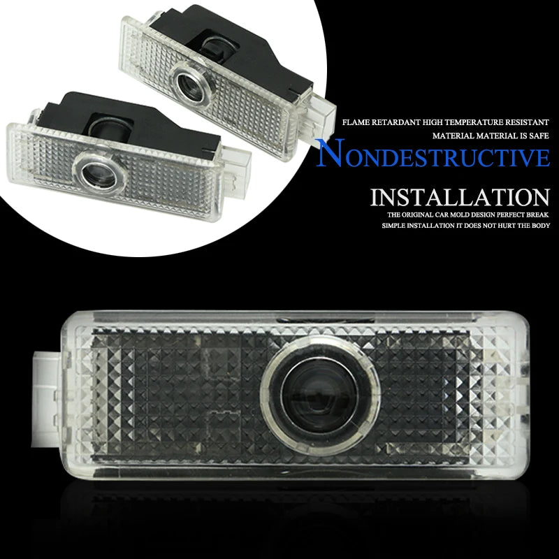 Car Projector Door Emblem LED Lights For MINI Works R50 R52 R53 R56 R57 R58 Countryman R60 F55 F56 R5 R53 JCW Accessories