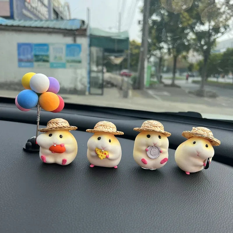 2023 Car decoration hamster car accessories new console cute doll car interior pendant car decoration car accessories interior