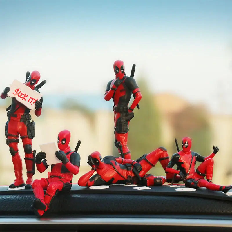 10 Styles Optional Car Interior X-man Deadpool Auto Dashboard Rearview Mirror Decoration Figure Humorous Funny Anime Gifts
