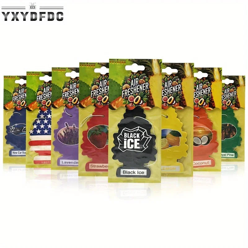 YXYDFDC Car Air Freshener Natural scented tea paper Auto Hanging perfume fragrance christmas tree car accessories interior