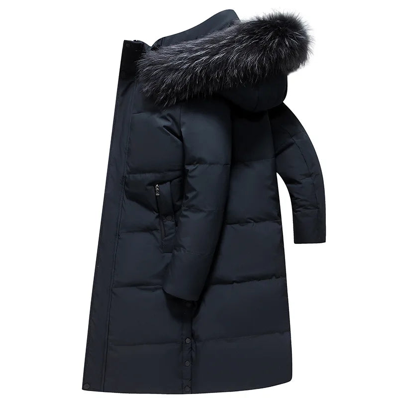 Down Jacket Man Long Men's Puffer Jacket Winter Coats For Men Duck Down Jacket Men Parkas Overcoat Padded Cold Clothes Feather