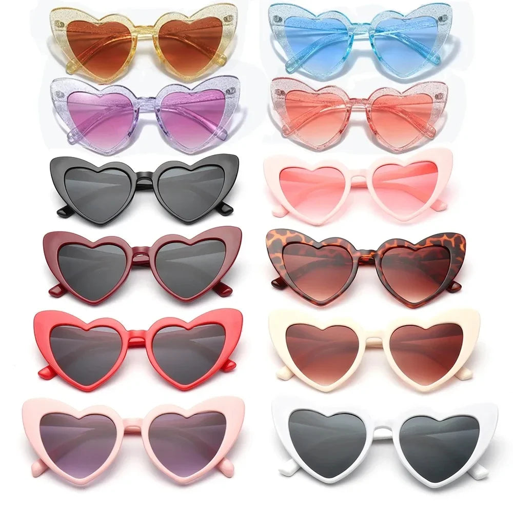 Bachelorette Party Heart Shaped Sunglasses Wedding Bridal Shower Decor Hen Supplies Bride To Be Bridesmaid Gift Glasses