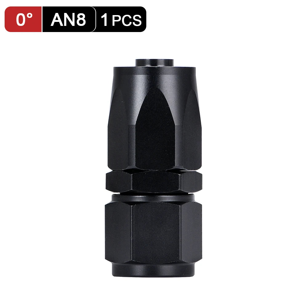 1 Pieces Oil Hose End Adaptor Kit Oil Fuel Swivel Hose End Fitting AN4 AN6 AN8 AN10 Straight 45 90 180 Degree