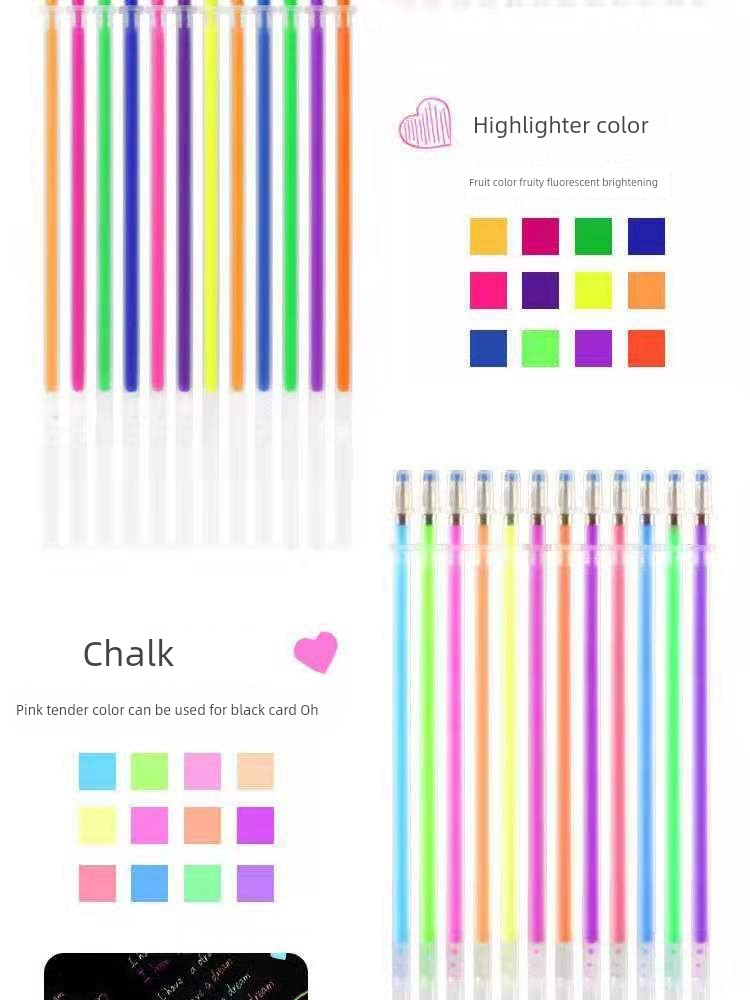 100 Color Stroke Key Fluorescent Metal Multi-Purpose Refill