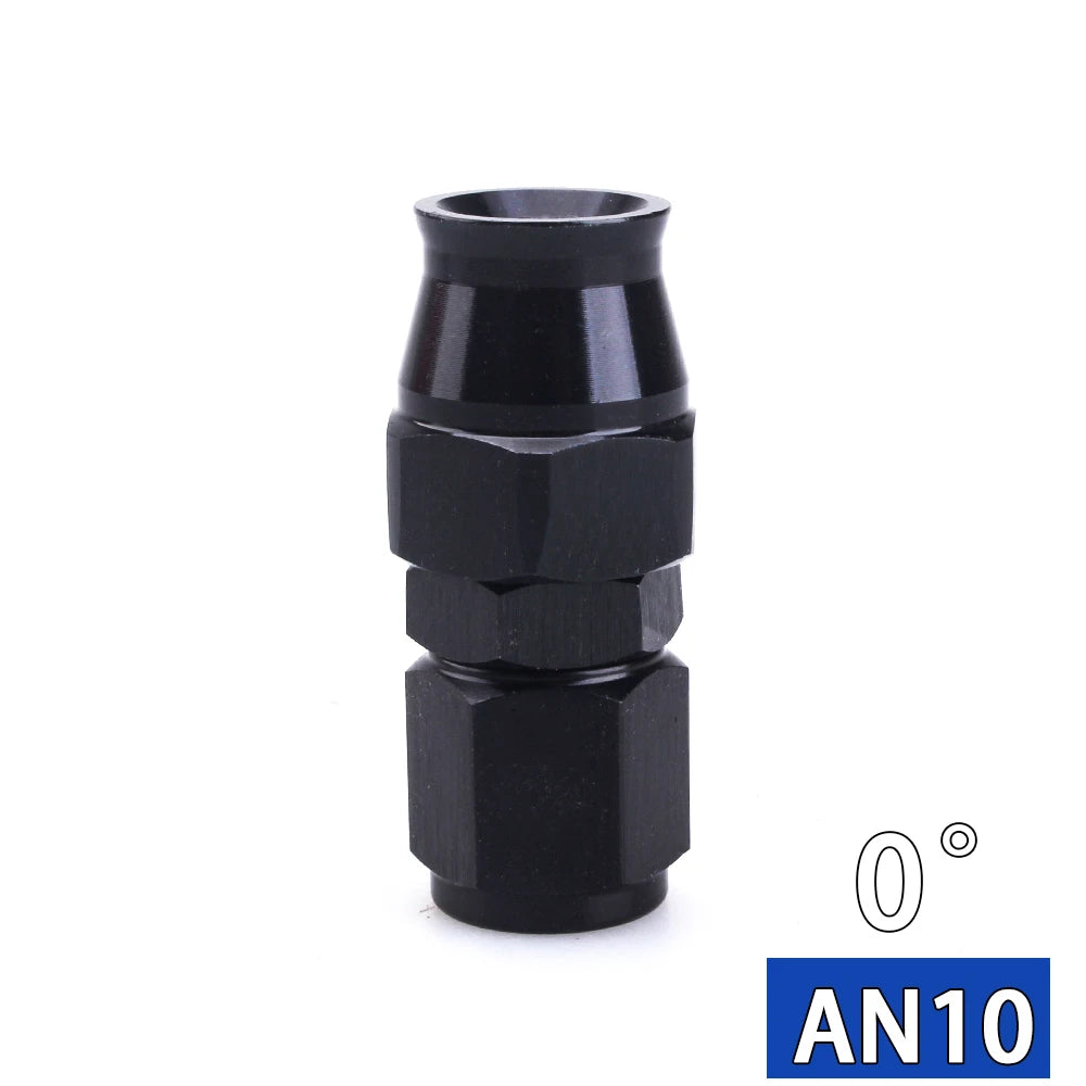 AN4 AN6 AN8 AN10 straight 045 90 180 Degree Reusable Hose End Fitting Adapter For Swivel PTFE Oil Fuel Line Hose End Fitting