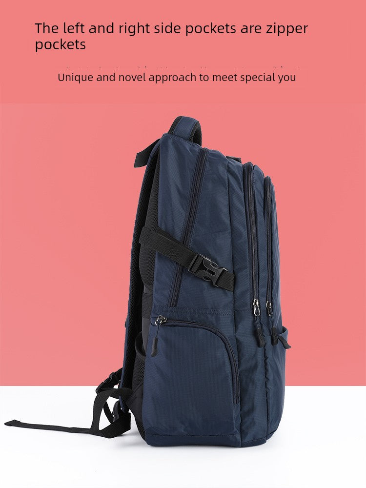 Nylon Women's Casual Fashion Orange Men's Backpack Backpack