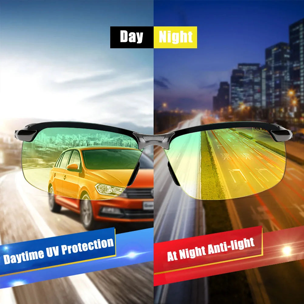 Universal Polarized Photochromic Sunglasses Driving Chameleon Glasses Change Color Sun Glasses Day Night Vision Driver's Eyewear