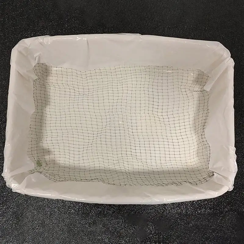 10Pcs Drawstring Sifting Cat Litter Bags With Filter Net Box Liners Thick Scratch Resistant Cat Bags For Pet Cat Litter Box