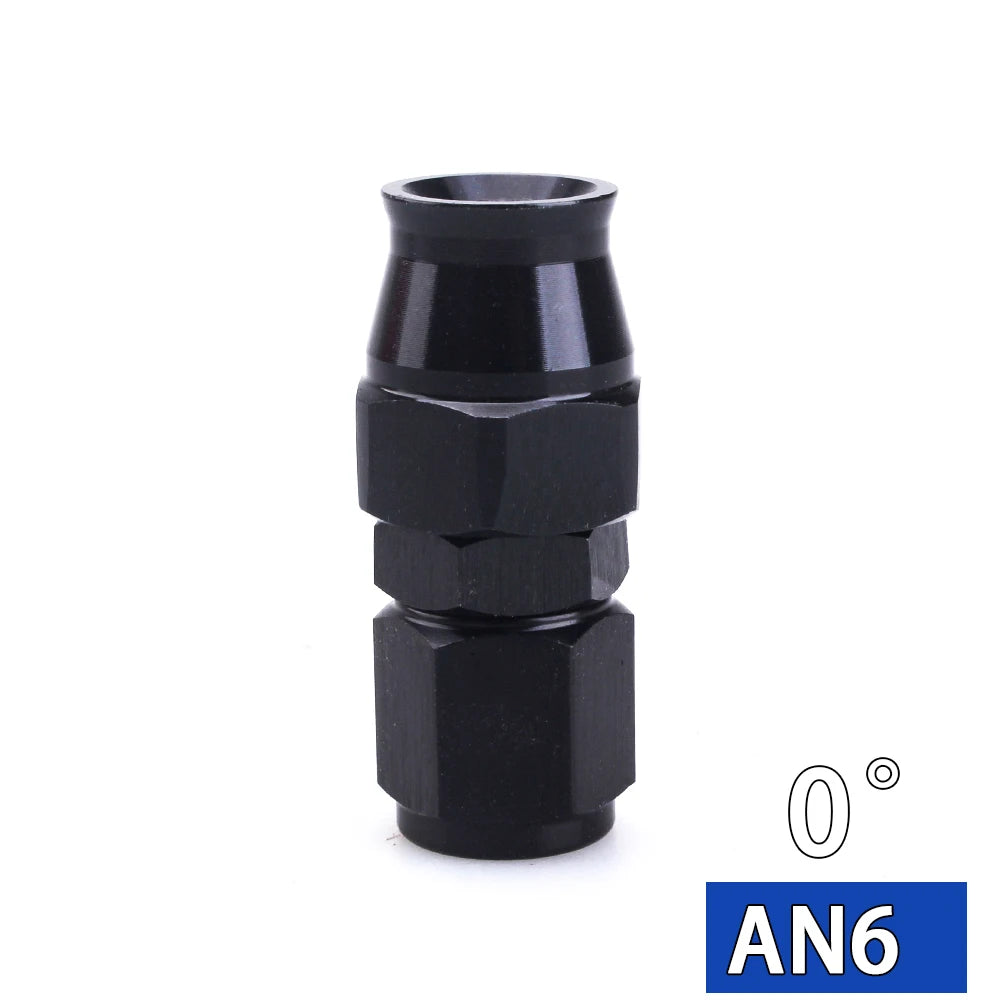 AN4 AN6 AN8 AN10 straight 045 90 180 Degree Reusable Hose End Fitting Adapter For Swivel PTFE Oil Fuel Line Hose End Fitting