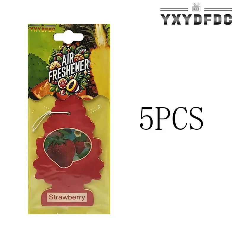 YXYDFDC Car Air Freshener Natural scented tea paper Auto Hanging perfume fragrance christmas tree car accessories interior
