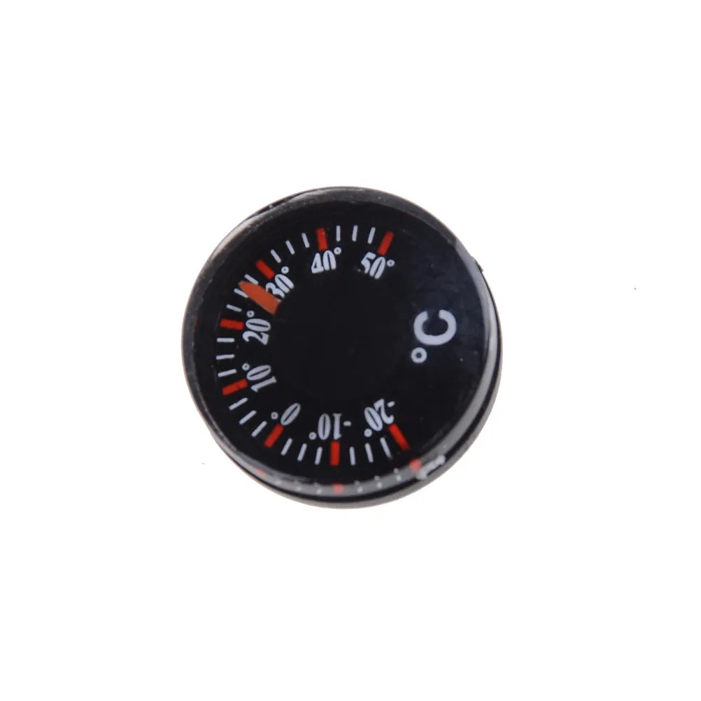 Diameter 20mm Plastic Round Mini Thermometer mini spirit Circular Thermograph