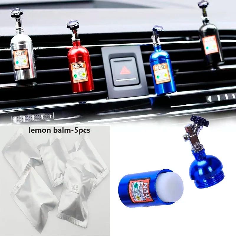 Nos car perfume air freshner auto nos bottle air vent accessories car tuning part ornaments flavoring for car smell perfumescent