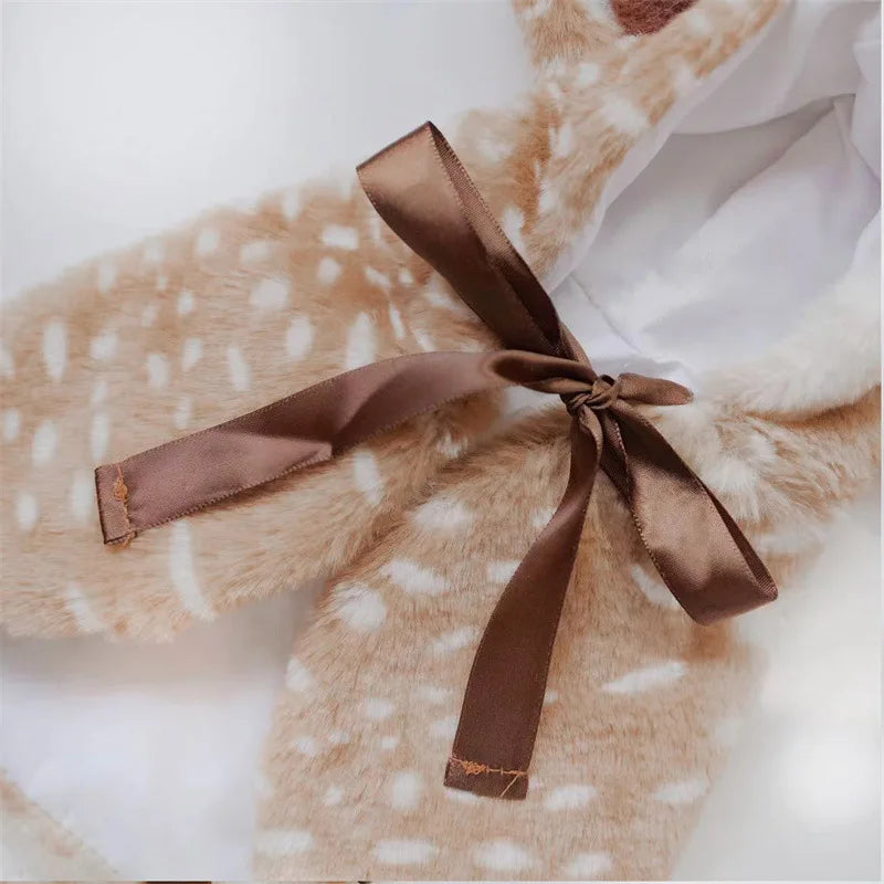 Pet Cat Dog Christmas Costume Cosplay Elk Cloak Dog Costumes for Small Dogs Cute Cat Clothes