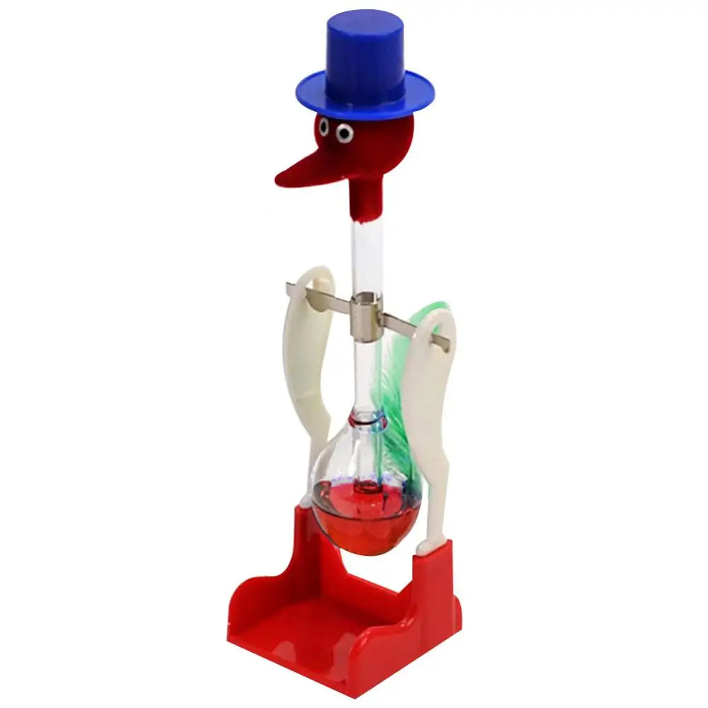 Creative Non-Stop Liquid Drinking Glass Lucky Bird Duck Bobbing Magic Prank Toy Balance Bird Drinking Water Bird Crafts Decor