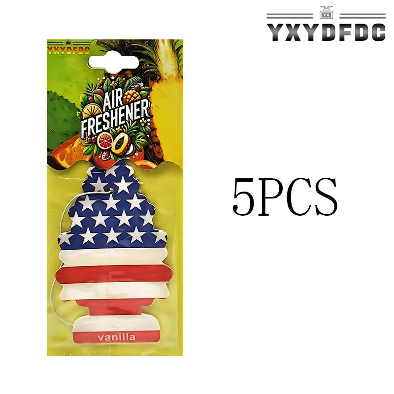 YXYDFDC Car Air Freshener Natural scented tea paper Auto Hanging perfume fragrance christmas tree car accessories interior