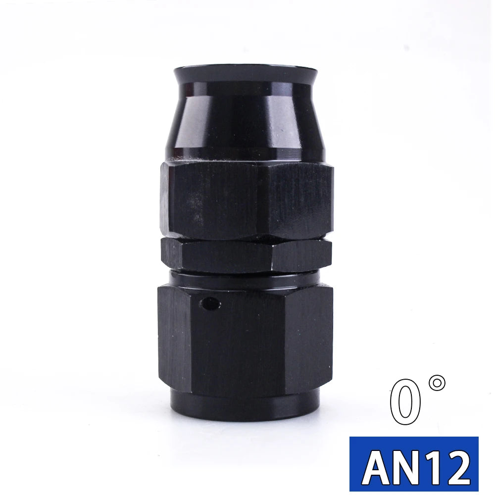 AN4 AN6 AN8 AN10 straight 045 90 180 Degree Reusable Hose End Fitting Adapter For Swivel PTFE Oil Fuel Line Hose End Fitting