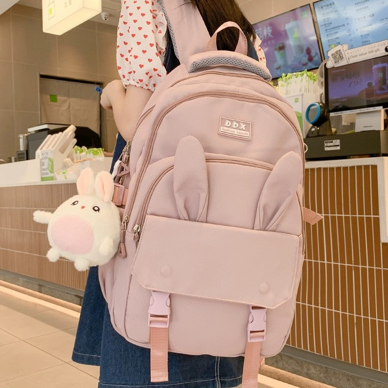 Backpack Rabbit Ears Female Japanese Style Primary School Student Schoolbag