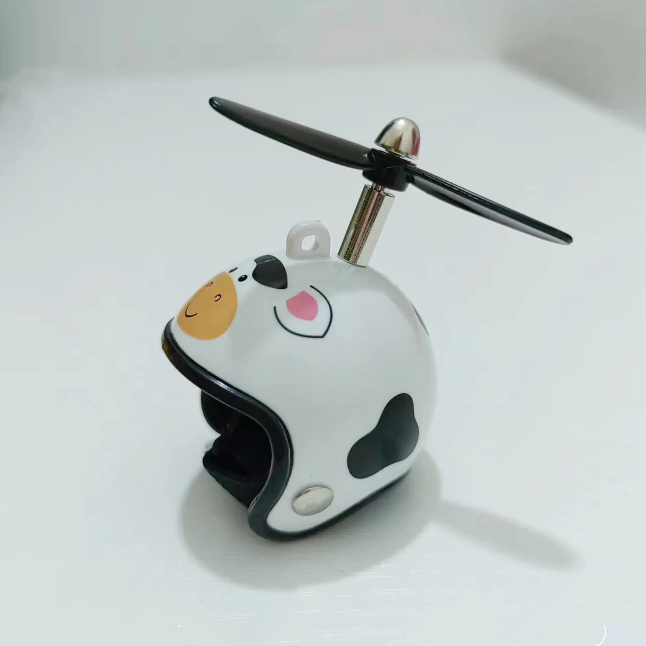 Yellow Black Rubber Duck Animal Pattern Helmet with Propeller for Car Bike Handle Bar Decoration Rubber Squeeky Duckling Duckies