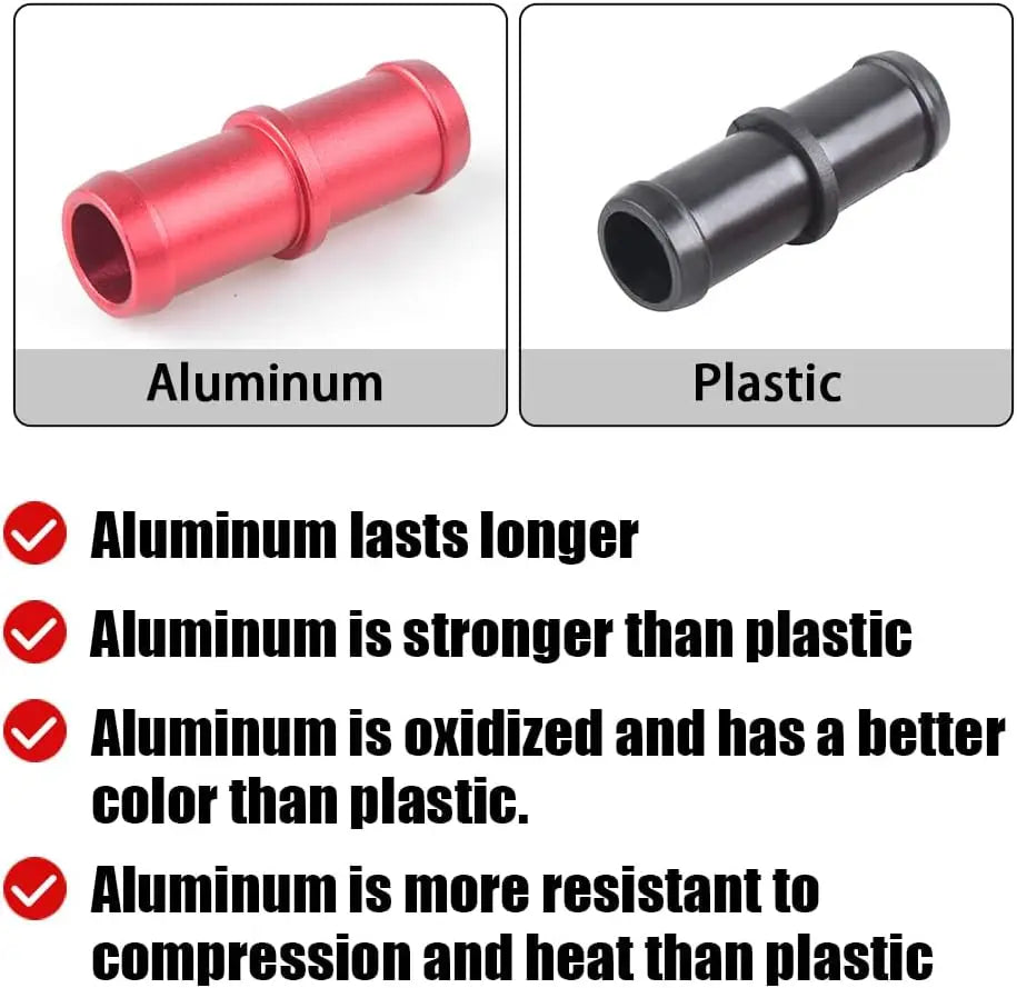 1PC Aluminum Heater Hose Connector Compatible with 370Z Infiniti G35 G37 QX50 Q60 Q70 M35 M37 Replacement 92417-JK20A