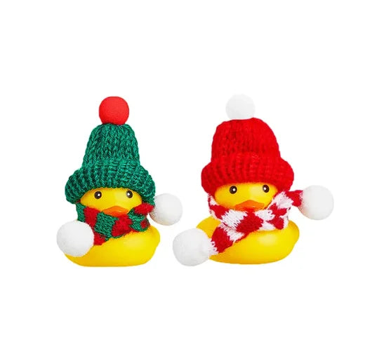 2 Set Car Duck Mini Car Dashboard Yellow Rubber Duckies Toy Jeep Duck Party Favor Car Decoration Table Ornament Car Accessory