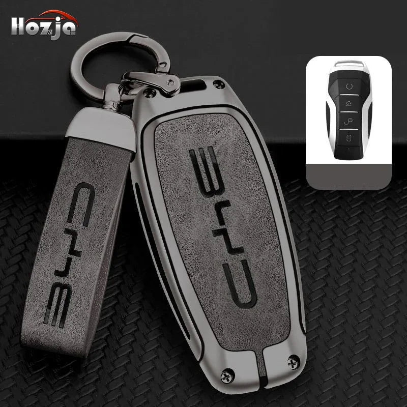 Alloy car key case cover holder for BYD second song pro Tang DM Qin plus Max yuan generation Atto 3 Han EV dolphin accessories