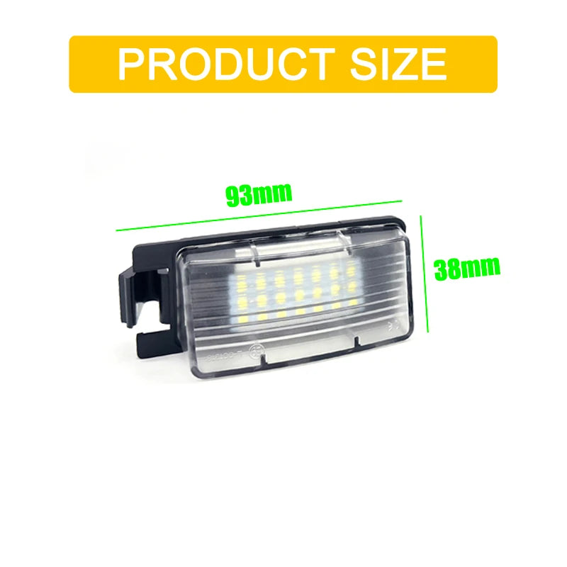 12V LED Number Plate Lamp For Infiniti G35 G37 Sedan Coupe Convertible White License Plate Light Assembly