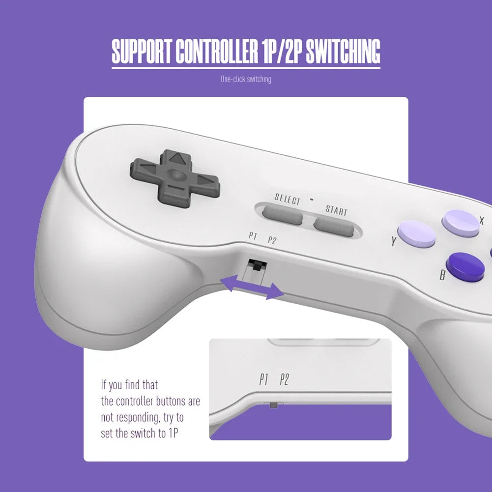 1/2PCS 2.4G Wireless Game Controller for DATA FROG SF2000 3.5” Retro Handheld Game Console Wireless Gamepad Gaming Accessories