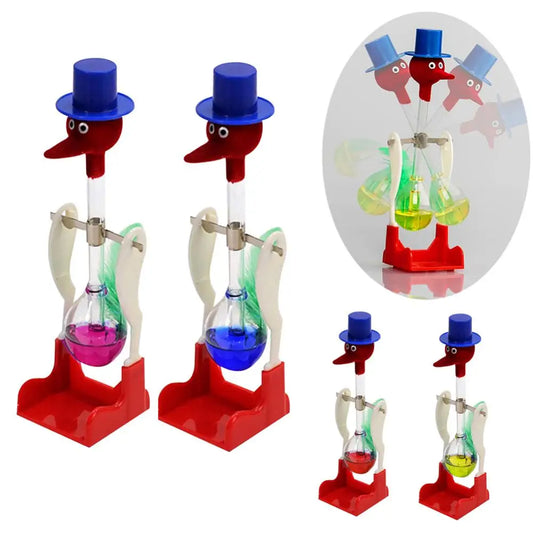 Creative Non-Stop Liquid Drinking Glass Lucky Bird Duck Bobbing Magic Prank Toy Balance Bird Drinking Water Bird Crafts Decor