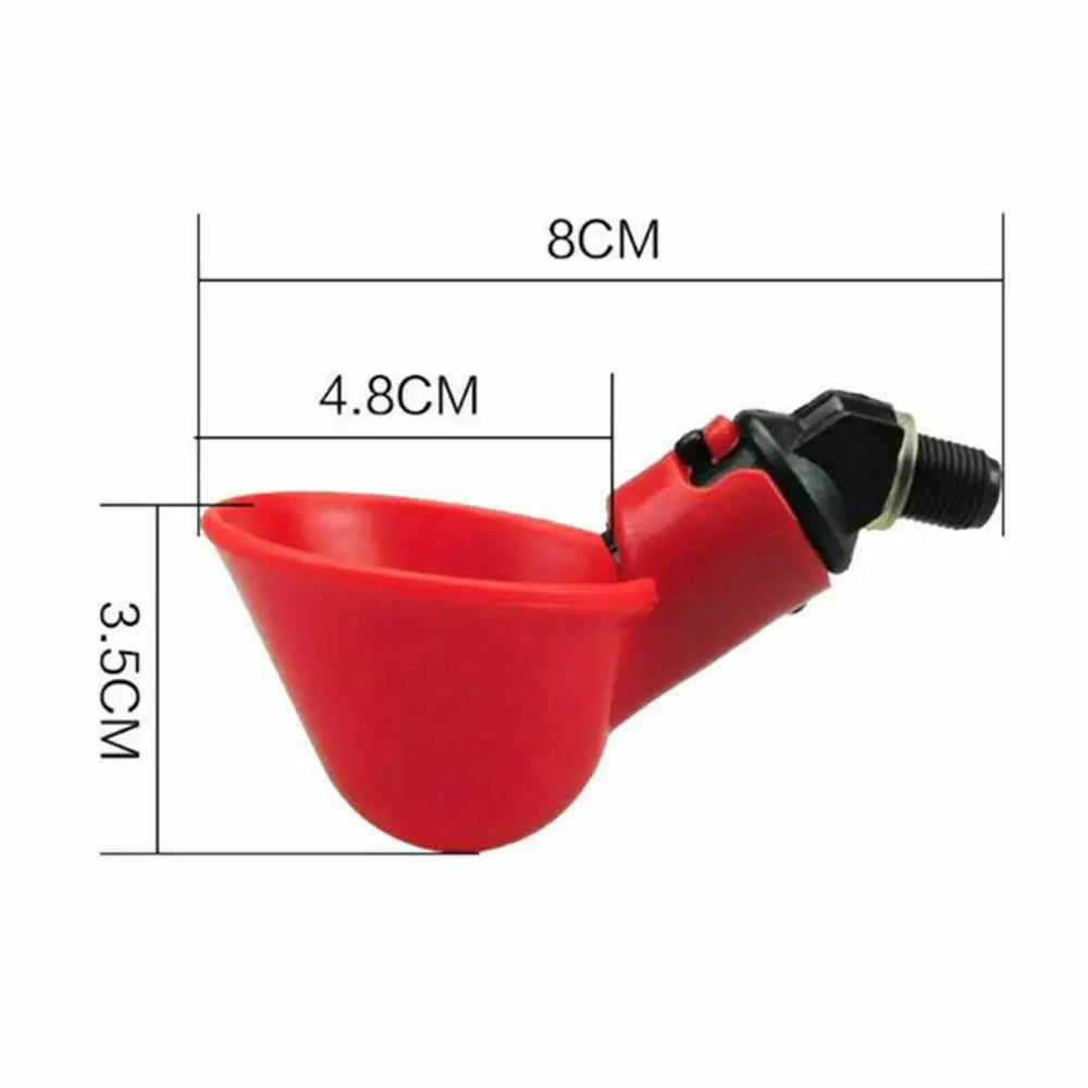 10/20 Pcs Fowl Bowl Automatic Quail Poultry Water Drinking Cups Plastic Plastic Automatic Drinker Chicken Hen