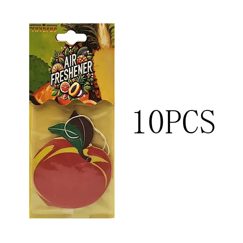YXYDFDC Car Air Freshener Natural scented tea paper Auto Hanging Vanilla perfume fragrance Fruits car accessories interior
