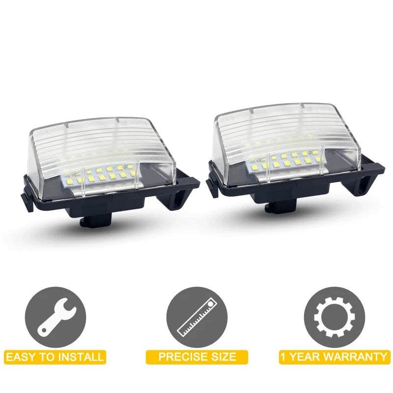 12V LED Number Plate Lamp For Infiniti G35 G37 Sedan Coupe Convertible White License Plate Light Assembly