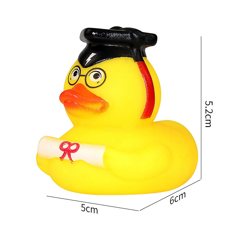 Creative Cute Sports Duck Toys Baby Bath Toys Rubber Ducks Summer Beach Pool Activity Floating Ducks Children Birthday Gifts