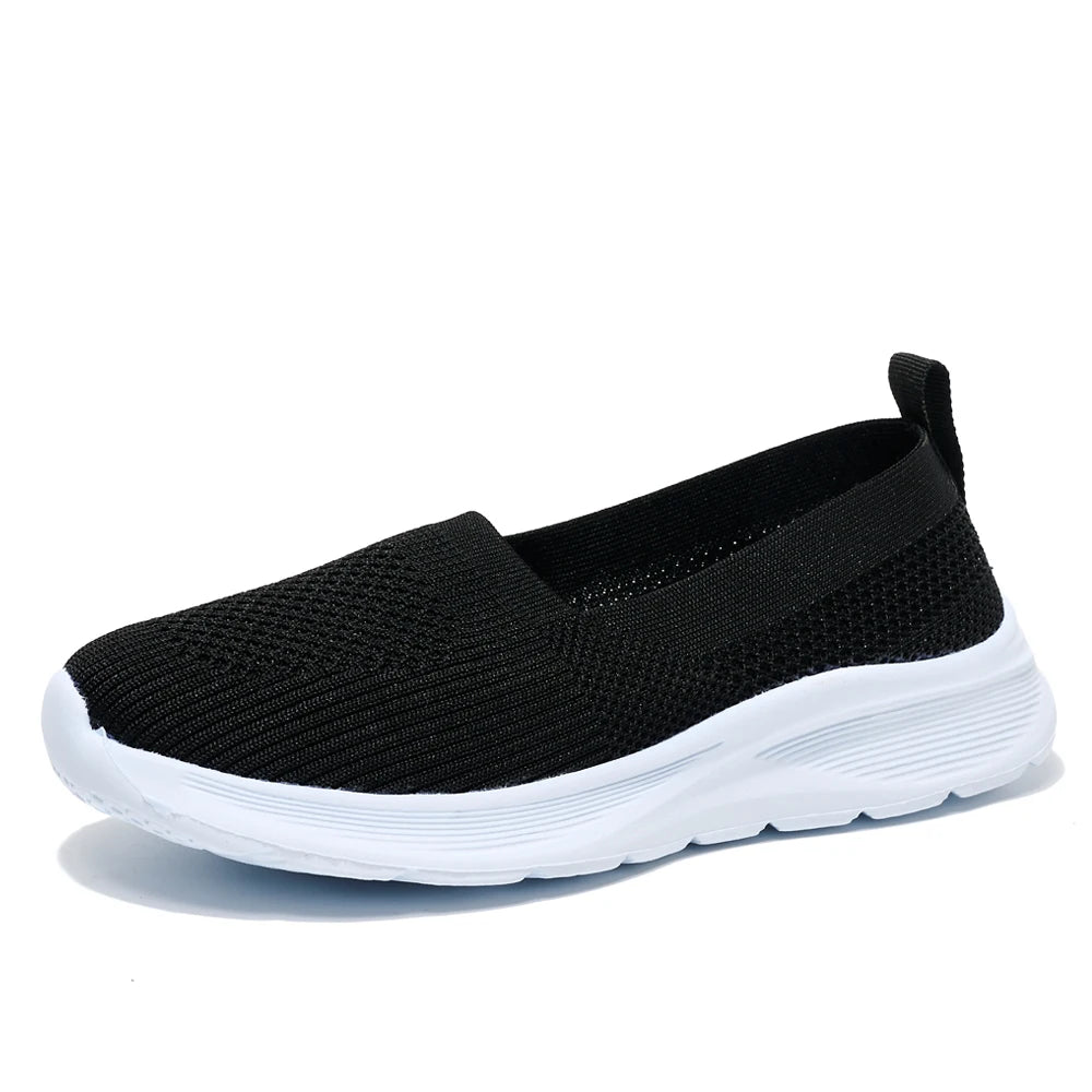 Women Sneakers Lightweight Summer Shoes For Women Casual Flats Shoes Plus Size Women Loafers Anti Slip Tennis Shoes Slio On