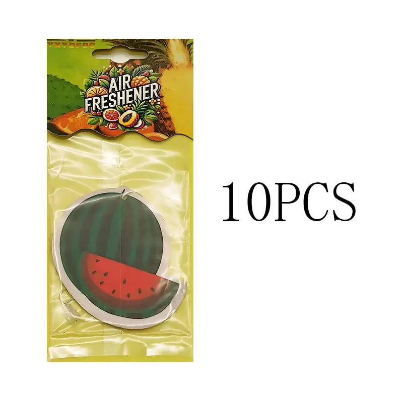 YXYDFDC Car Air Freshener Natural scented tea paper Auto Hanging Vanilla perfume fragrance Fruits car accessories interior