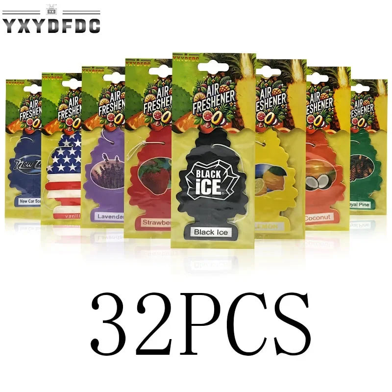 YXYDFDC Car Air Freshener Natural scented tea paper Auto Hanging perfume fragrance christmas tree car accessories interior