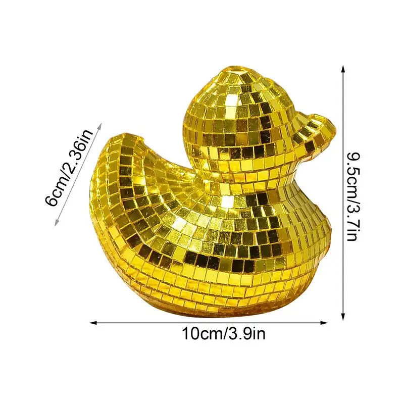 Home Decor Duck Figurines Animal Sculptures Statues Duck Statues Decor With Mirror Surface Unique Funny Desk Decor Table Decor