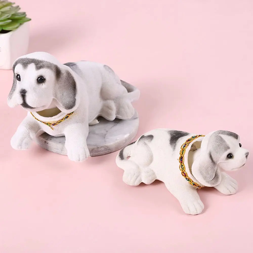 Car Ornaments Shaking Head Dog Doll Car Dashboard Toys Cute Nodding Puppy Auto Interior Accessories Auto Decor Kids Gift