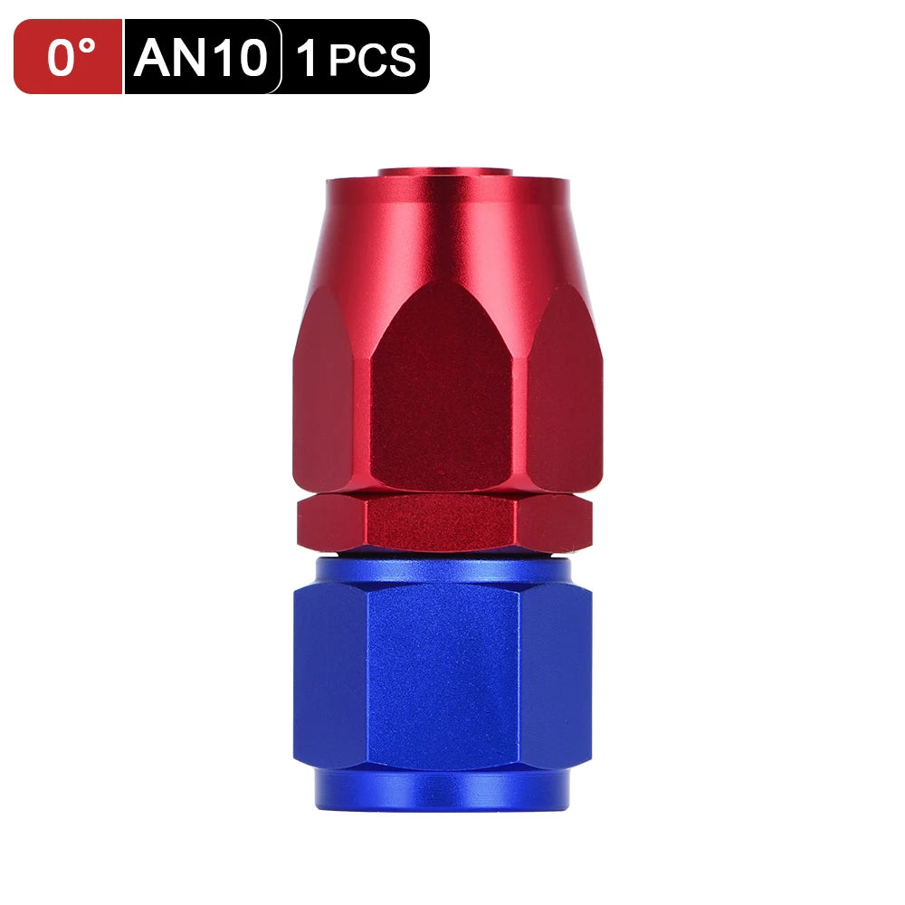1 Pieces Oil Hose End Adaptor Kit Oil Fuel Swivel Hose End Fitting AN4 AN6 AN8 AN10 Straight 45 90 180 Degree