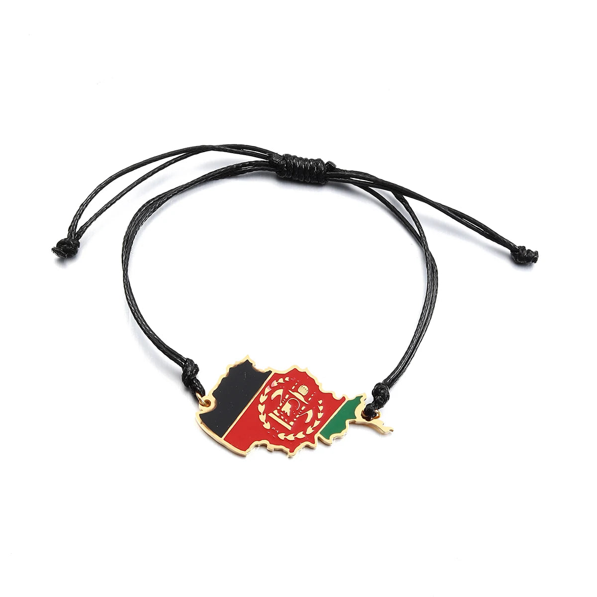 Afghanistan Map Flag Charms Bracelet Afghanistan Rope Chain Jewelry
