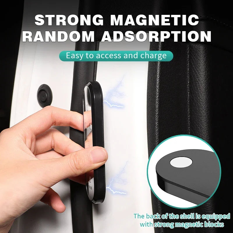 BLALION Led Car Door Light Car Interior USB Rechargeable Wireless Magnetic Switch Night Lamp LED Car Door Signal Welcome Lights