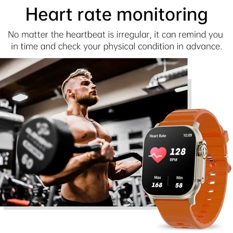 7 Watch Straps New S100 Ultra Smartwatch 2.2HD Amoled Circular Screen ECG Monitoring Reloj inteligente with Protective Case