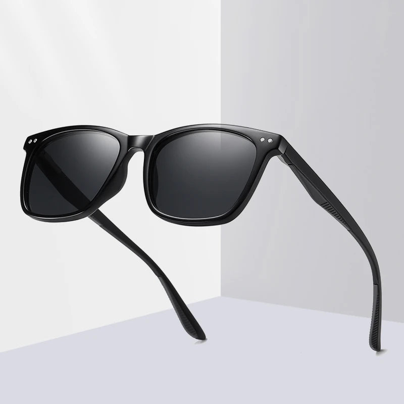 Women Retro Outdoor Polarized Sunglasses For Men Fashion Transparent Korean Square Girl Driving Sun Glasses Unisex UV400