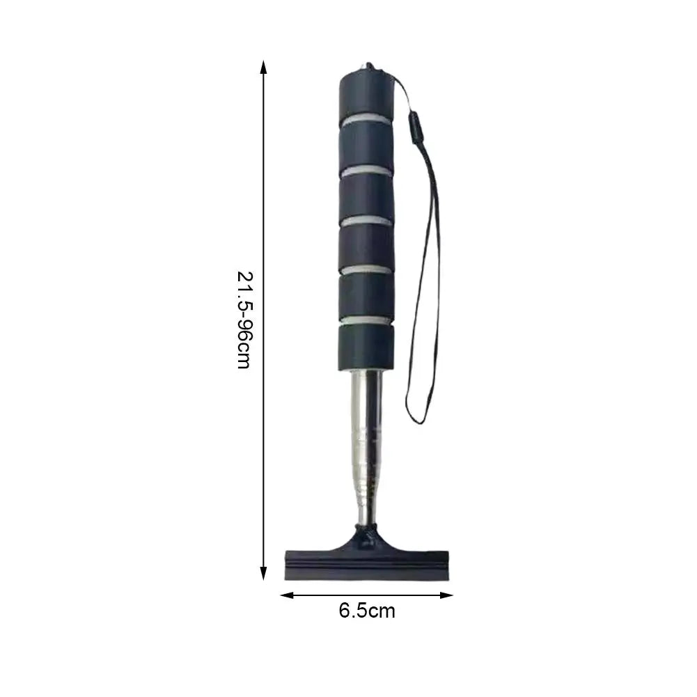 Water Wiper Plate Glass Cleaner Scraper Extendable Handle For Car Mirror Rainy Glass Window Cleaning Bathroom Kitchen Tool
