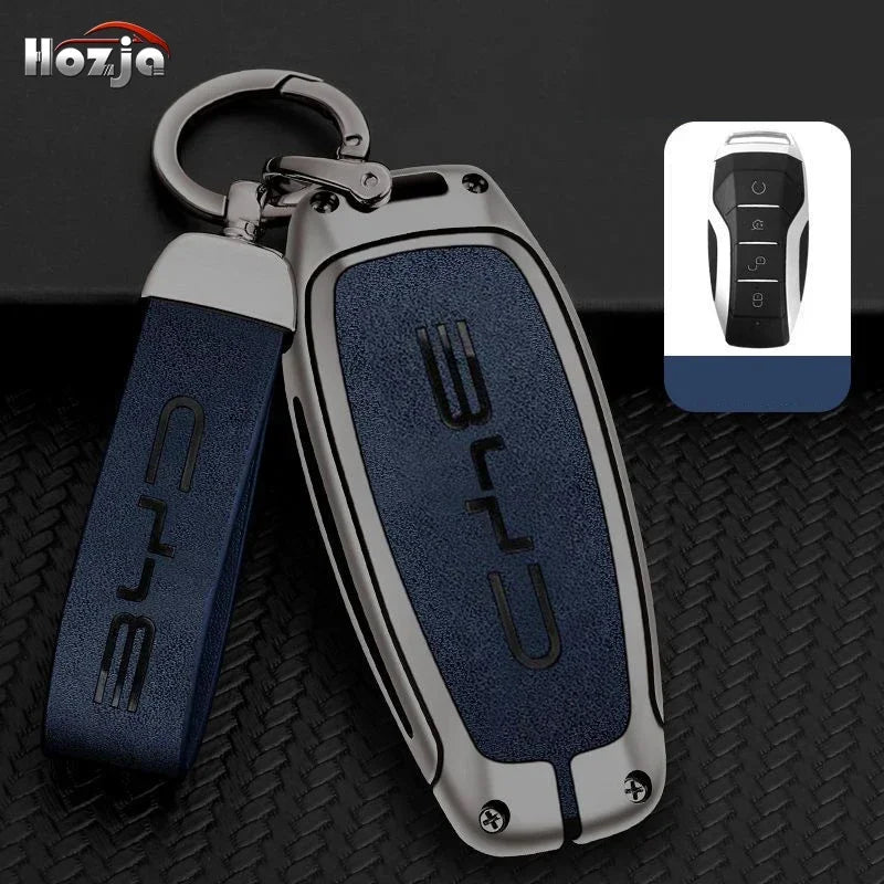 Alloy car key case cover holder for BYD second song pro Tang DM Qin plus Max yuan generation Atto 3 Han EV dolphin accessories