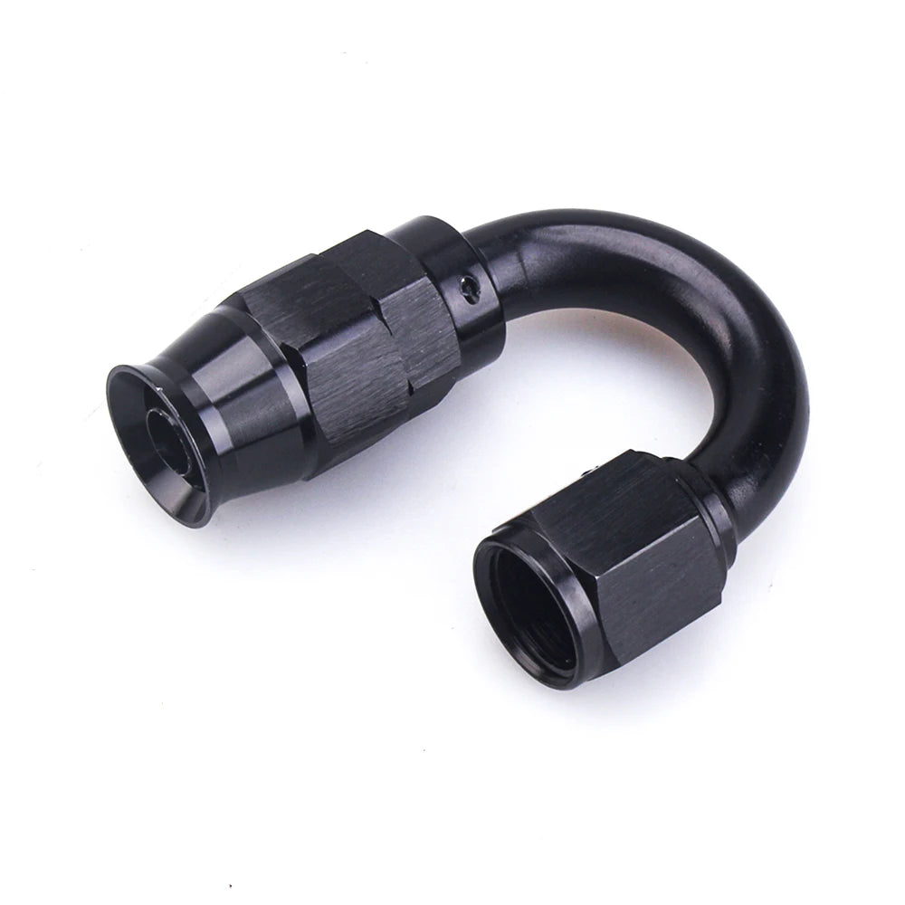 AN4 AN6 AN8 AN10 straight 045 90 180 Degree Reusable Hose End Fitting Adapter For Swivel PTFE Oil Fuel Line Hose End Fitting