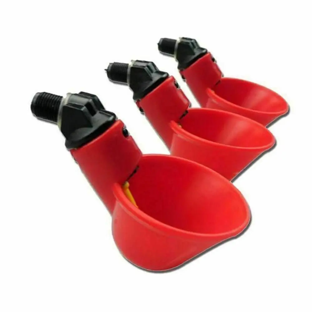 10/20 Pcs Fowl Bowl Automatic Quail Poultry Water Drinking Cups Plastic Plastic Automatic Drinker Chicken Hen