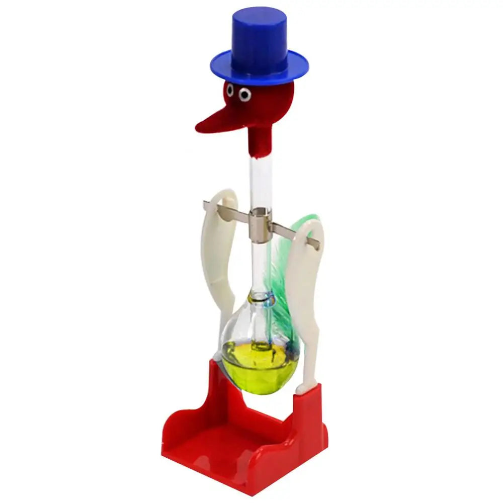 Creative Non-Stop Liquid Drinking Glass Lucky Bird Duck Bobbing Magic Prank Toy Balance Bird Drinking Water Bird Crafts Decor